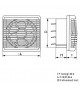 VENTS Ventilator dublu sens diam 230mm, extractie 455mc/h, introducere 290mc/h
