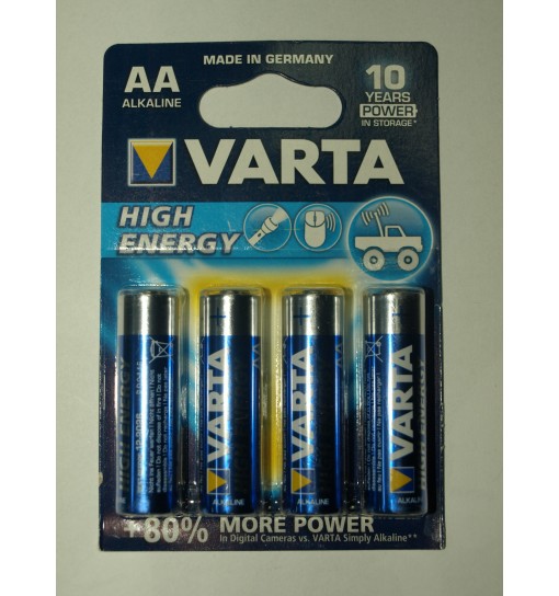 Set 4 baterii Varta High Energy alkaline